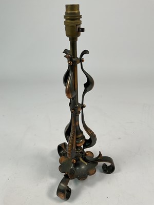 Lot 627 - An Arts and Crafts table lamp, height 36cm...