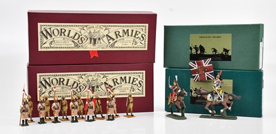 Lot 2103 - FRONTLINE FIGURES; two boxed sets of painted...