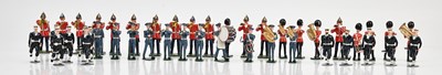 Lot 2113 - A good collection of lead soldiers, including...