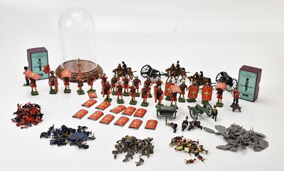 Lot 2120 - A collection of lead soldiers and models,...