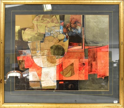 Lot 787 - TSAVANDER ZEE; a mixed media geometric...