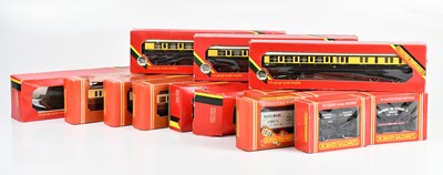 Lot 2260 - HORNBY; fifteen boxed coaches and wagons,...
