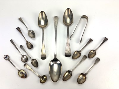 Lot 819 - A mixed lot of Georgian and later hallmarked...