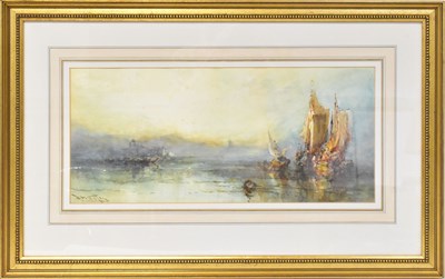 Lot 376 - FRANK WASLEY (1848-1934); watercolour, 'Off...