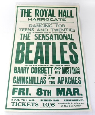 Lot 551 - THE BEATLES; a poster for The Royal Hall...
