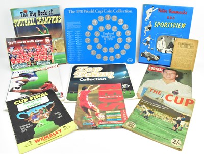 Lot 740 - Various football programmes of different ages,...