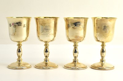Lot 1131 - BARKER ELLIS SILVER CO; four Elizabeth II...