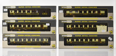 Lot 2277 - WRENN; six boxed Super Detail coaches...