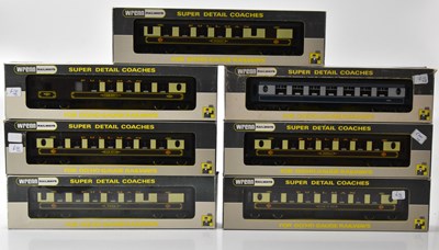 Lot 2278 - WRENN; seven boxed Super Detail coaches,...