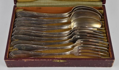 Lot 1163 - A cased set of six late 19th/early 20th...