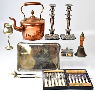 Lot 783 - A quantity of silver-plated and copperware, to...