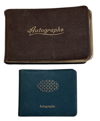 Lot 427 - Two mid 20th century leather bound autograph...