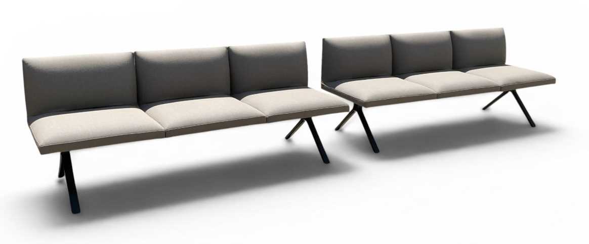 Lot 39 - ARPER; a pair of modern contemporary grey...