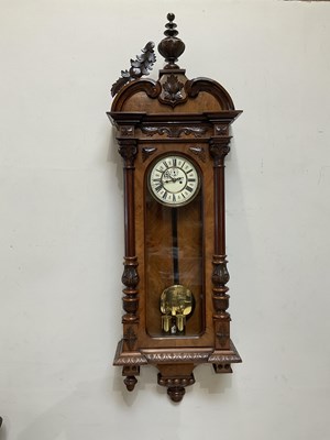 Lot 1354 - An early 20th century walnut Vienna type...