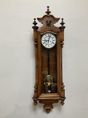 Lot 1355 - An early 20th century walnut Vienna type...