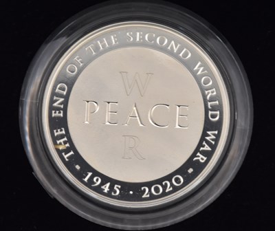 Lot 1491 - THE ROYAL MINT; a cased encapsulated £5 silver...