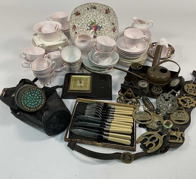 Lot 164 - TUSCAN; a part tea service with other ceramics,...