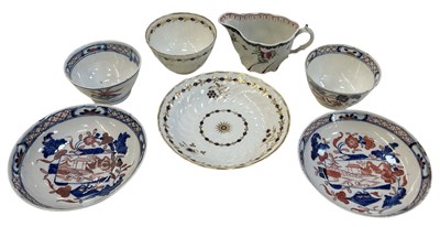 Lot 512 - A first period Worcester gilt decorated tea...