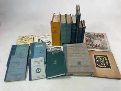 Lot 340 - A box of vintage military books including 1919...