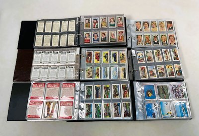Lot 371 - Six albums of vintage cigarette, trade and tea...