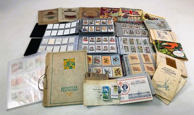 Lot 363 - Six albums of vintage cigarette, trade and tea...