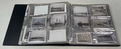 Lot 366 - An album of vintage naval ephemera, including...