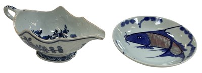 Lot 524 - An 18th/19th century Dutch blue and white...