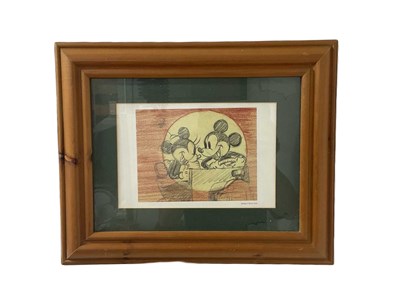 Lot 419 - DISNEY; print, 'Mickey's Rival 1936', 20 x...