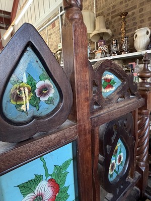 Lot 12 - An Indian carved hardwood 'Lamu' bed, the...