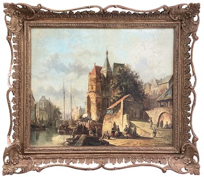 Lot 181 - LATE 19TH/EARLY 20TH CENTURY DUTCH SCHOOL; oil...