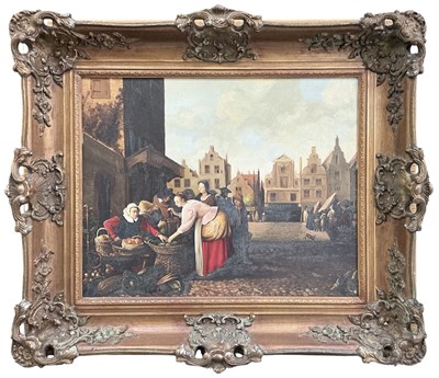 Lot 220 - UNATTRIBUTED; a modern oil on canvas,...