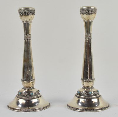 Lot 1162 - RADOK; a pair of Israeli sterling silver...