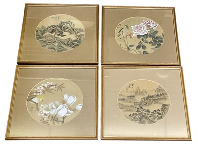 Lot 1055 - A pair of early 20th century Chinese circular...