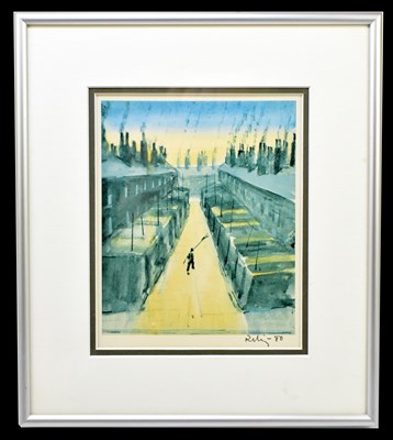 Lot 1386 - HAROLD FRANCIS RILEY BL.D. Litt FRCS (HON) DFA ATC (born 1943); signed print, The Knocker Upper