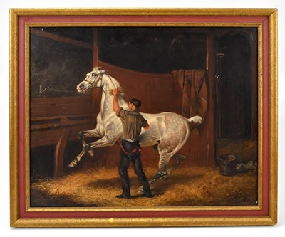 Lot 1623 - J A WHEELER SNR; oil on canvas, horse and...