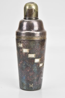 Lot 40 - An electroplated Art Deco spinning menu...