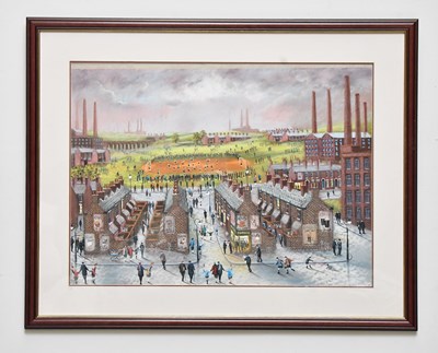 Lot 150 - BERNARD MCMULLEN (1952-2015); pastel, 'Local...