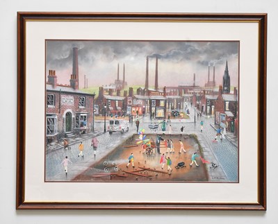 Lot 75 - BERNARD MCMULLEN (1952-2015); pastel, 'Rag &...