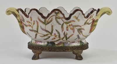 Lot 1056 - WONG LEE; a large bronzed metal mounted hand...