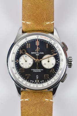 Lot 1111 - BREITLING; a gentleman's stainless steel...