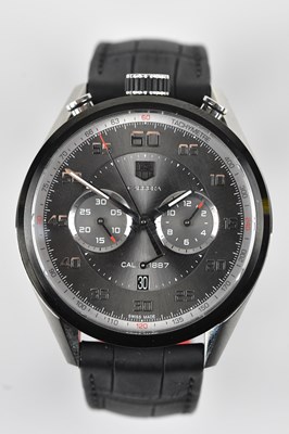 Lot 1120 - TAG HEUER; a Carrera Calibre 1887 chronograph...