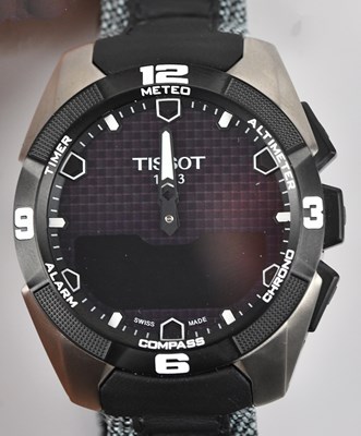 Lot 1173 - TISSOT; a gentleman's T-Touch Solar wristwatch,...