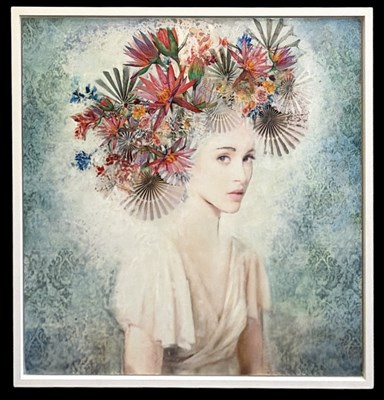 Lot 195 - LAURA BOFILL; original glazed mixed media on...