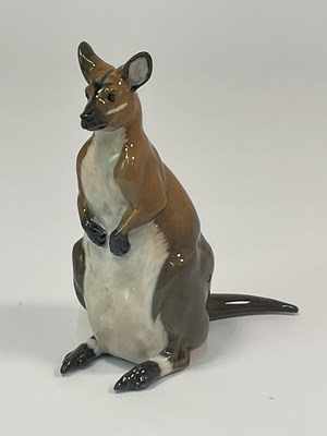 Lot 234 - ROYAL COPENHAGEN; a kangaroo figure by Jeanne...