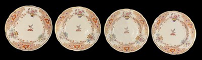 Lot 476 - CHAMBERLAIN WORCESTER; a set of four 18th/19th...