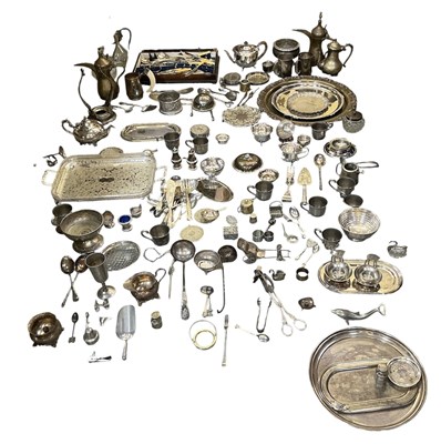 Lot 1108 - A large quantity of assorted silver plated...