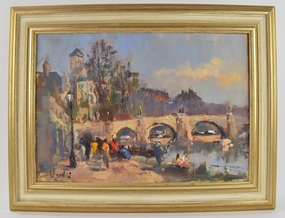 Lot 234 - WILLIAM DAVIES (British, 1928-2011); oil on...