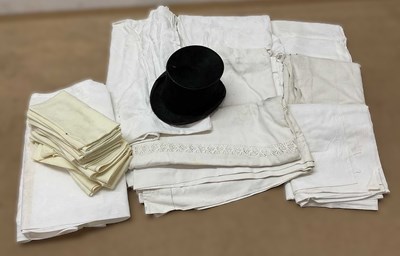 Lot 320 - CITY CORK HAT COMPANY; a vintage top hat, the...