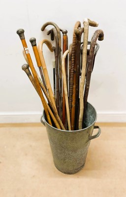 Lot 45 - A galvanised flower bucket, together with a...