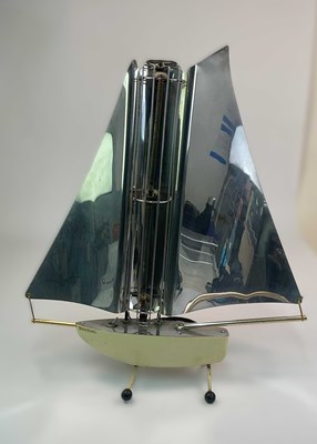Lot 42 - BUNTING 'YACHT'; a sailing yacht shaped heater,...